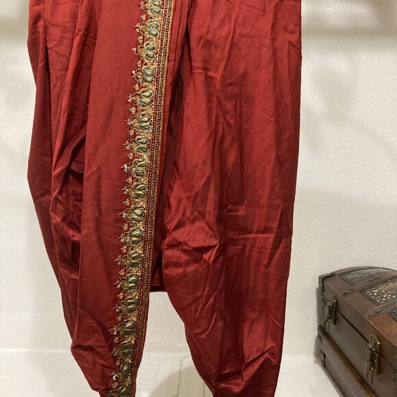 Men's silk kurta and doti set - Picture 3 of 3